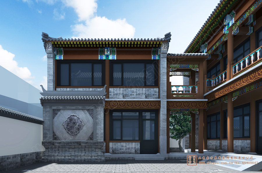 北京仿古三合院設(shè)計案例