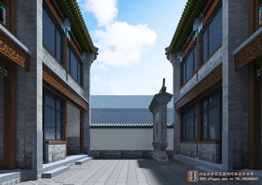 北京仿古三合院設(shè)計案例